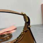 Miumiu Leather Hobo Bag 5BC161 Coffee